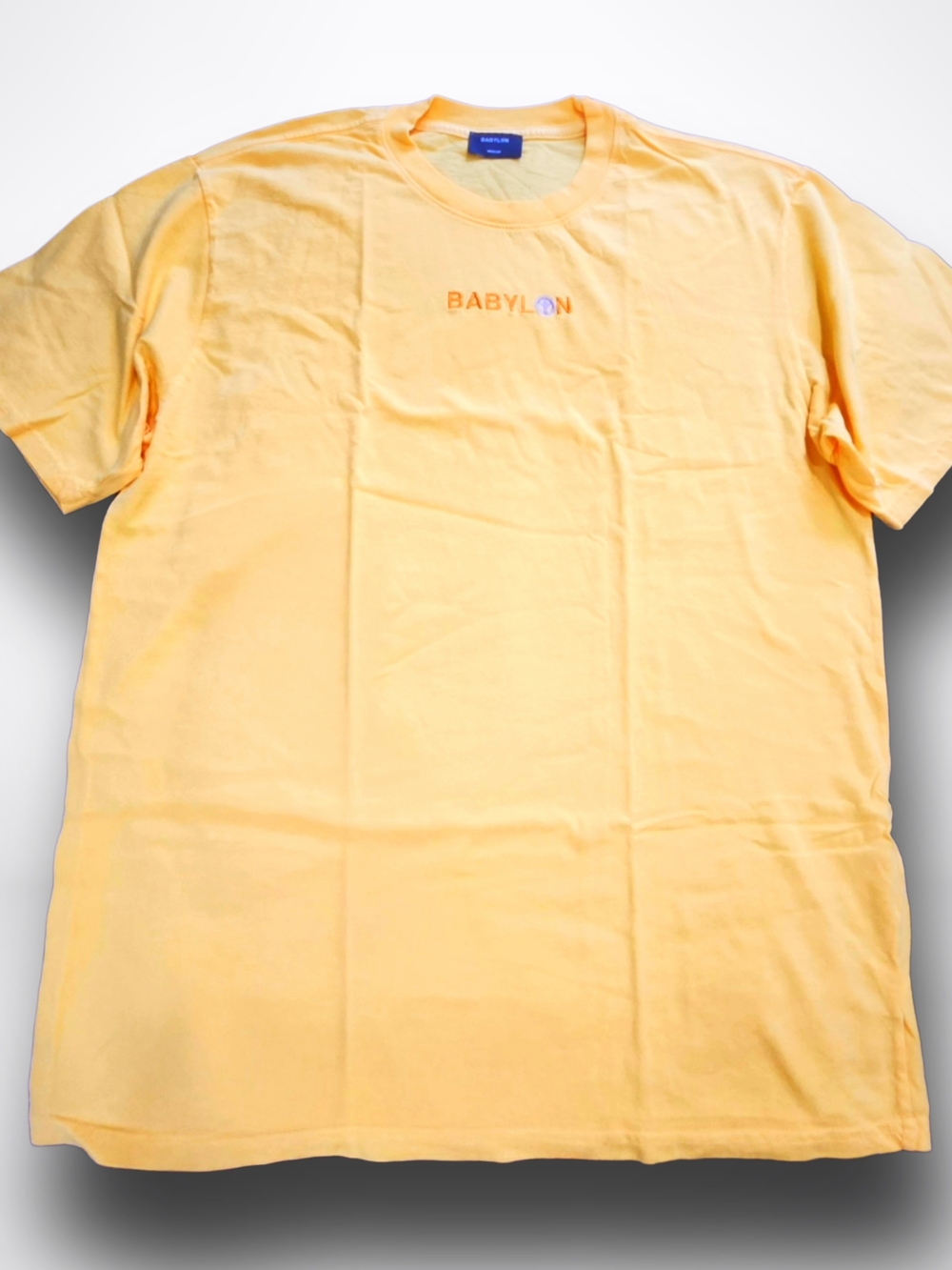 Babylon LA Embroidered Logo Tee Size Medium Yellow